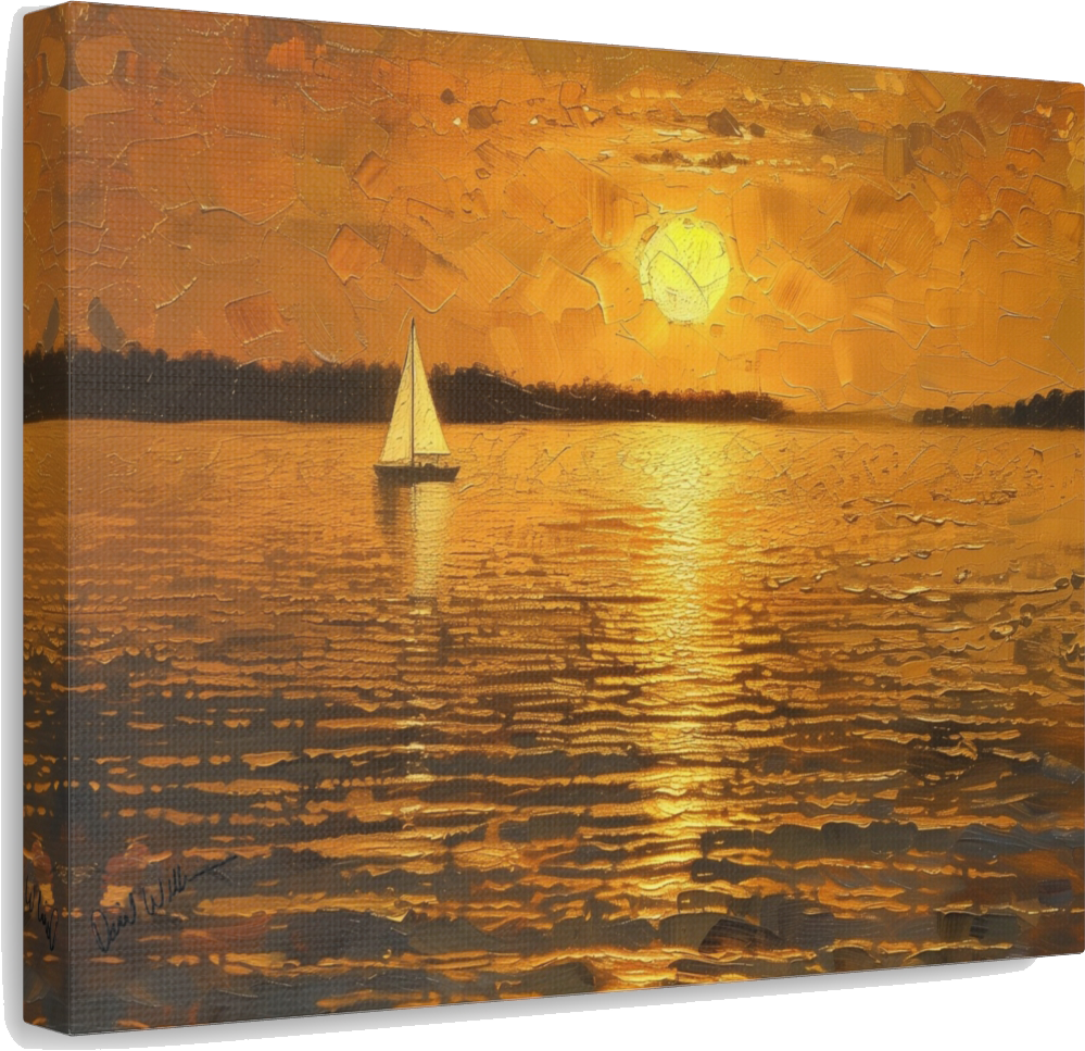 Golden Serenity Canvas